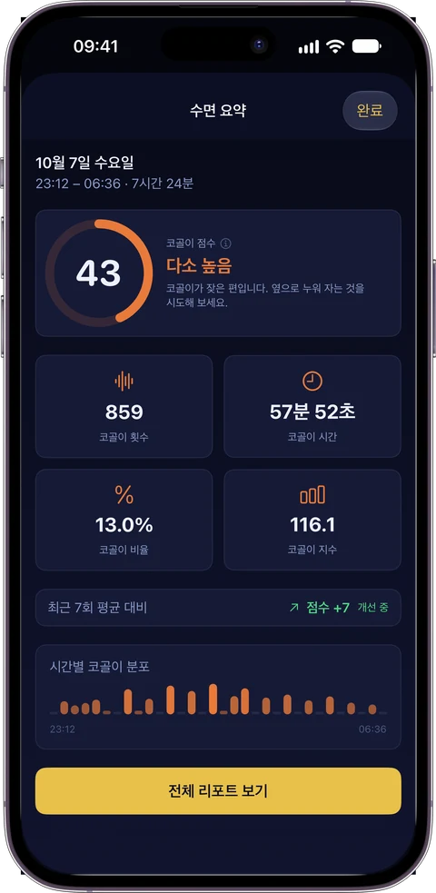 수면 요약